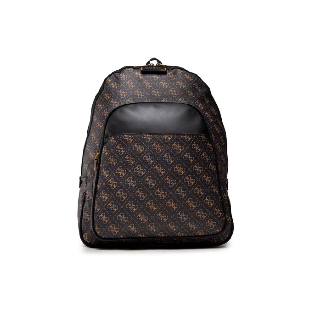 Guess, Vezzola, Kunstleder, Textilrucksack, Braun, Laptopfach, hmvezl p1105, Für Männer, 38 x 33 x 10 cm