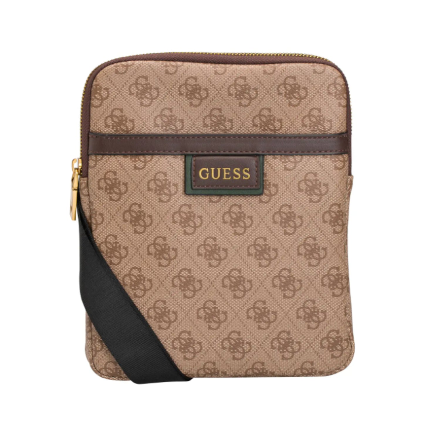 Guess Guess Vezzola Textil-Umhängetasche Braun 19 x 24 x 2 cm für Männer Mode / Taschen & Rucksäcke / Textil-Umhängetasc