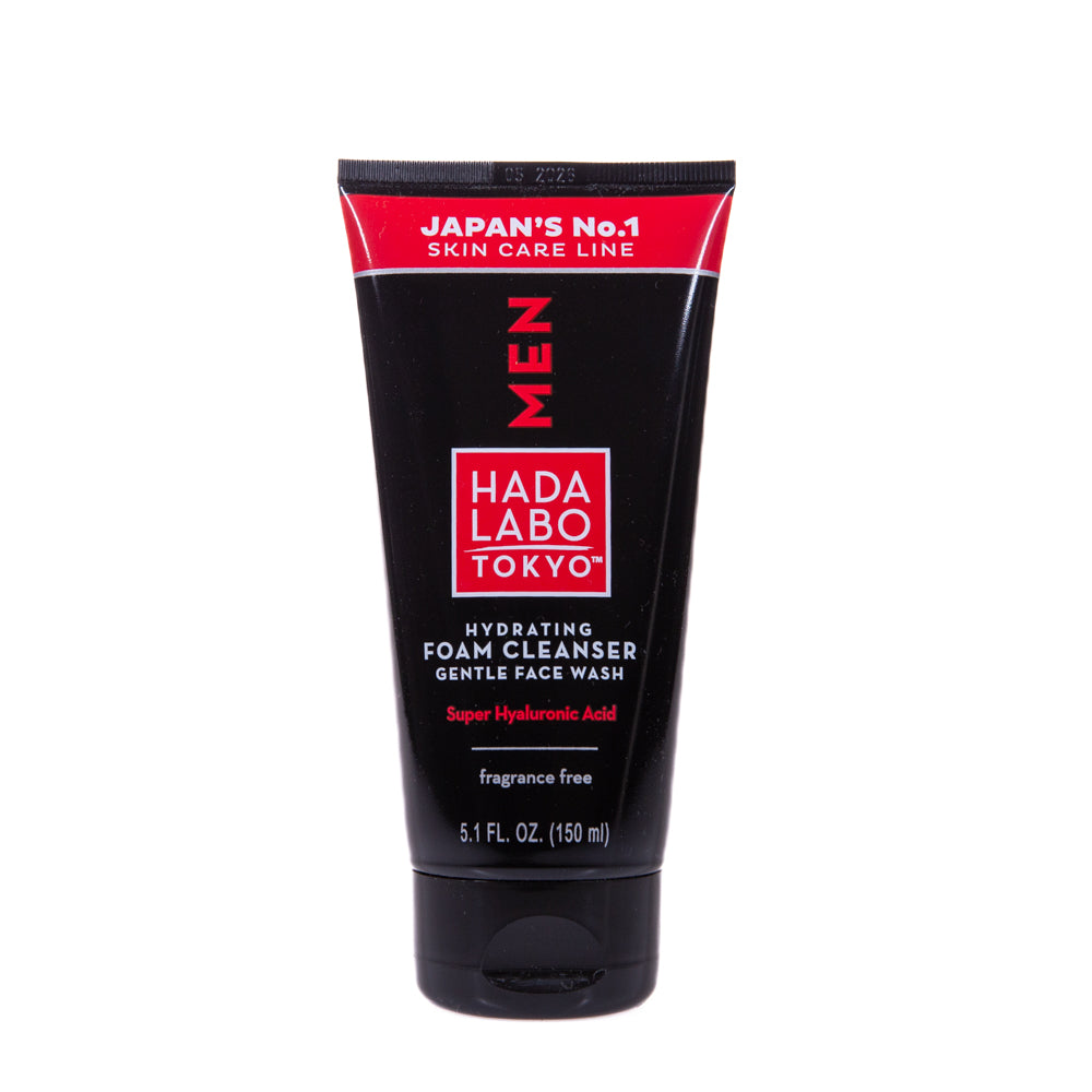 Hada Labo Tokyo Men Reinigungsschaum mit Hyaluronsäure – Sanfte Tiefenreinigung, 150 ml