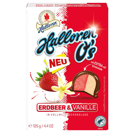 Halloren O's Erdbeer & Vanille 125g - Candyshop.ch