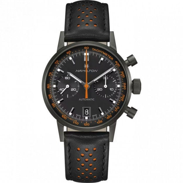 HAMILTON INTRA-MATIC AUTOMATIC CHRONO H38446733 Chronograph Armbanduhr 40 mm Schwarz
