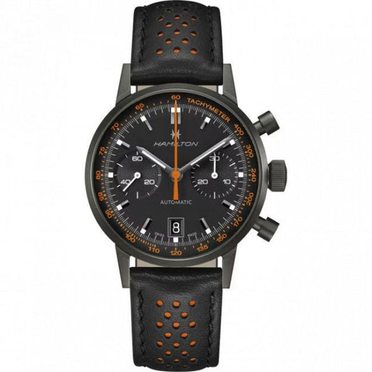 HAMILTON INTRA-MATIC AUTOMATIC CHRONO H38446733 Chronograph Armbanduhr 40 mm Schwarz