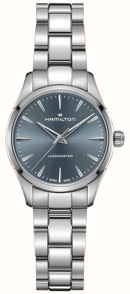 HAMILTON JAZZMASTER LADY - POWDER BLUE H32301141 Only Time Armbanduhr 32 mm Blau