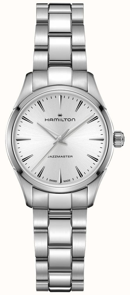 HAMILTON JAZZMASTER - SILVER H32301181 Only Time Armbanduhr 32 mm Silber
