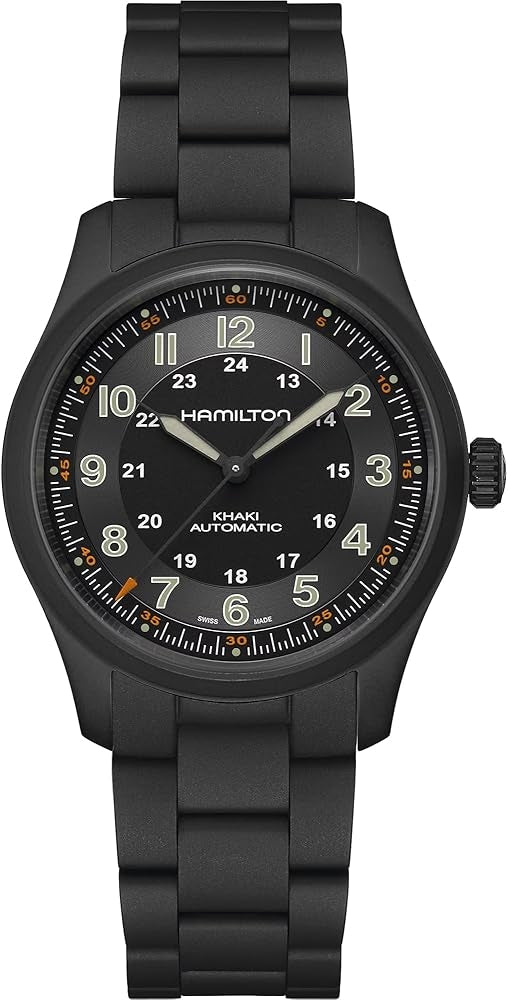 HAMILTON KHAKI FIELD TITANIUM AUTO H70215130 Only Time Armbanduhr 38 mm ansicht-3