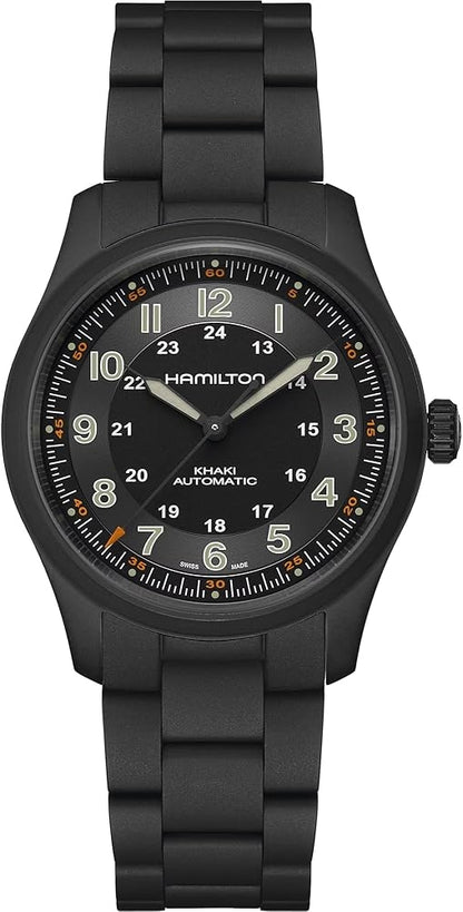 HAMILTON KHAKI FIELD TITANIUM AUTO H70215130 Only Time Armbanduhr 38 mm