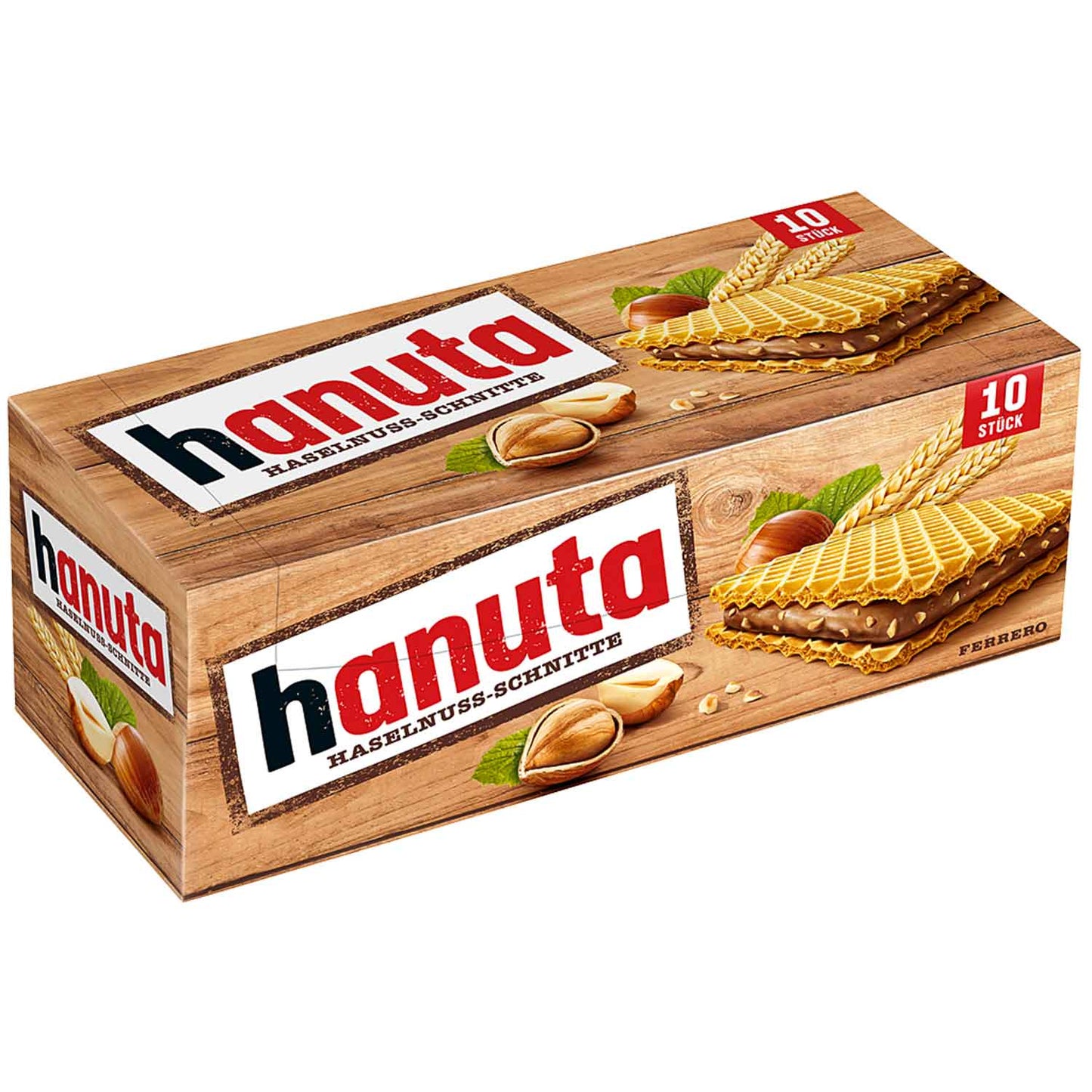 hanuta 10er  Haselnuss-Schnitten mit knusprigen Waffeln