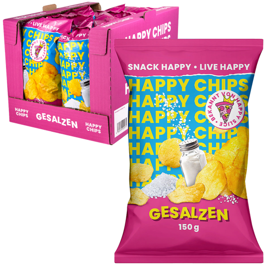 Happy Chips gesalzen 150g by Knossi & Trymacs - Candyshop.ch