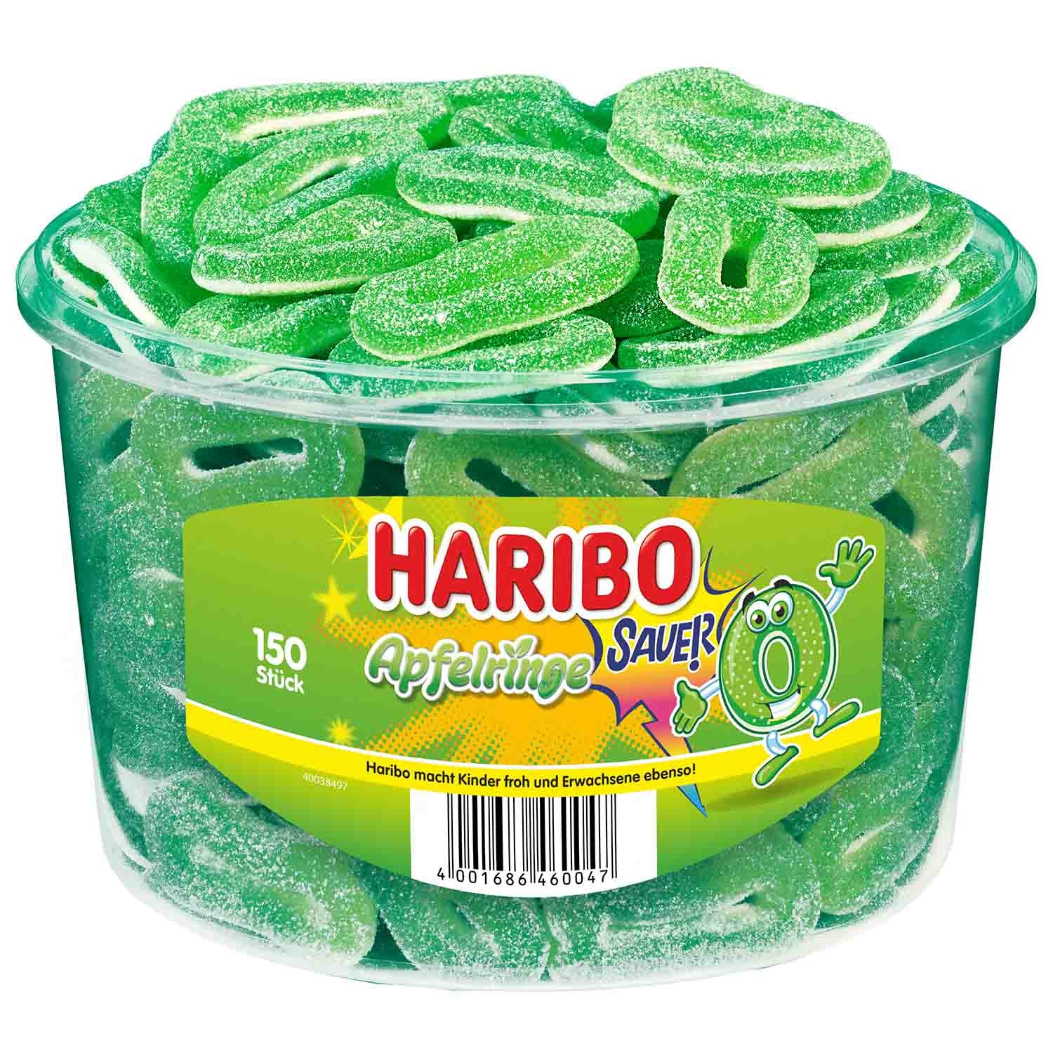 Haribo Apfelringe sauer 150er - Candyshop.ch