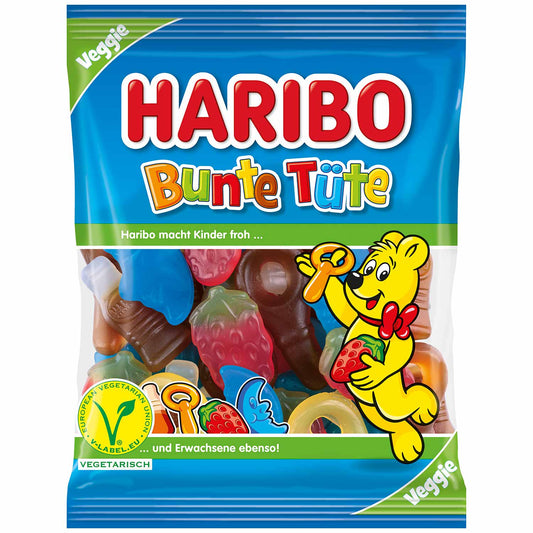 Haribo Bunte Tüte vegetarisch 175g - Candyshop.ch