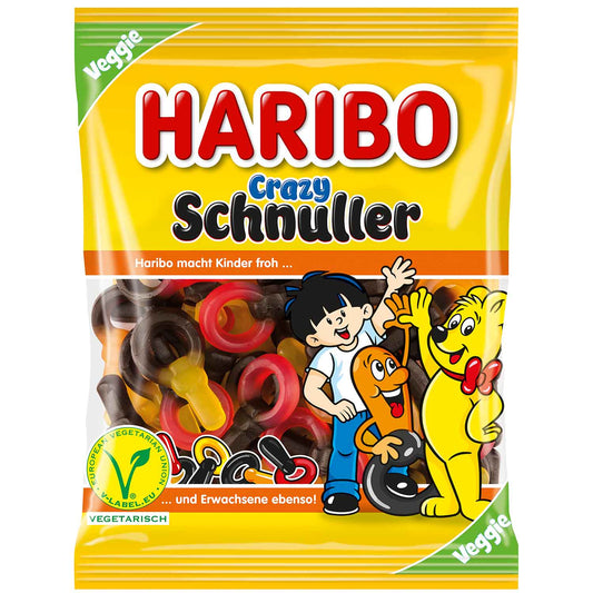 Haribo Crazy Schnuller vegetarisch 175g - Candyshop.ch