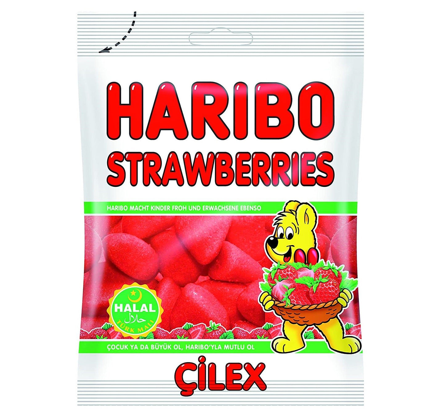 Haribo Erdbeere 80g Halal - Candyshop.ch