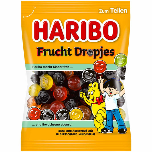 Haribo Frucht Dropjes Fruchtgummi mit Lakritz - Candyshop.ch