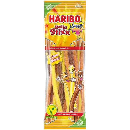 Haribo Balla Stixx Limo Mixx sauer vegan 175g - Candyshop.ch