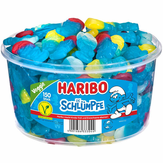 Haribo Die Schlümpfe vegetarisch 150er - Candyshop.ch