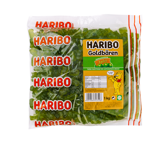 Haribo Goldbären Sortenrein Apfel 1 Kg - Candyshop.ch