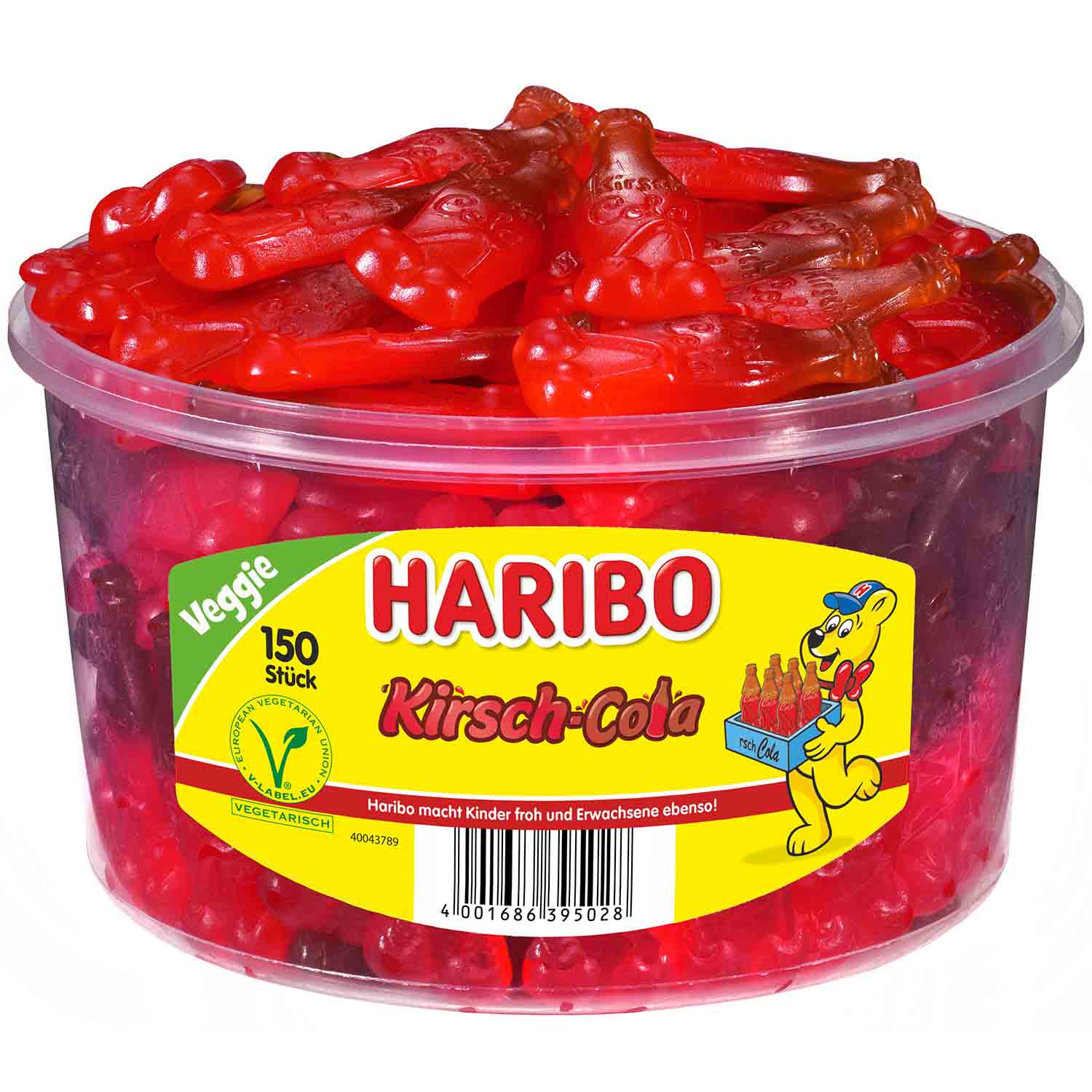 Haribo Kirsch-Cola vegetarisch 150er - Candyshop.ch