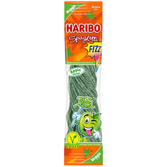 Haribo Spaghetti Apple FIZZ vegan 200g - Candyshop.ch