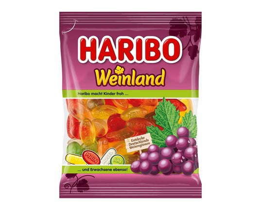 Haribo Weinland 175g Echtes Weingummi - Candyshop.ch