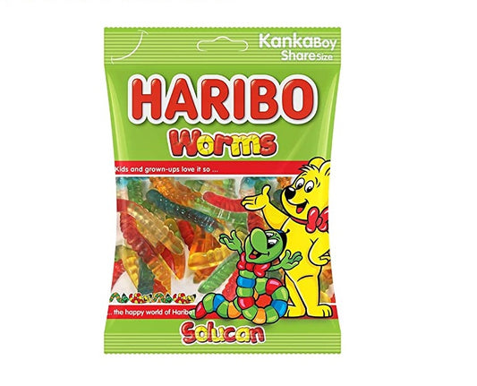 Haribo Worms Solucan 100g - Candyshop.ch