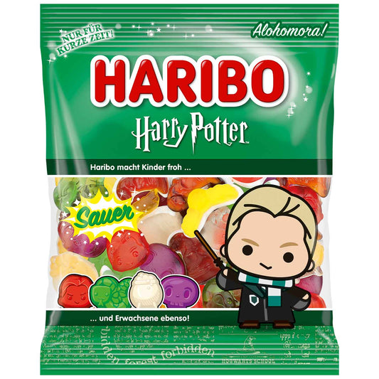 Haribo Harry Potter Draco Malfoy sauer 160g  Saure Fruchtgummi-Mischung