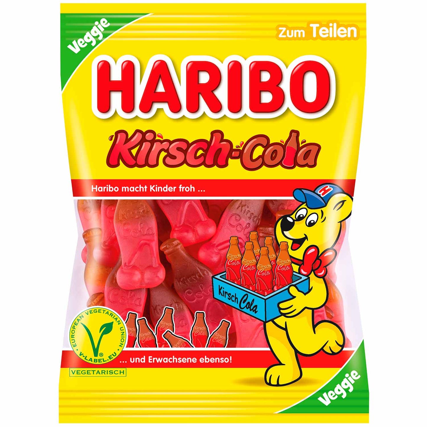 Haribo Kirsch-Cola vegetarisch 175g - Candyshop.ch