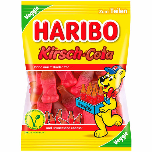 Haribo Kirsch-Cola vegetarisch 175g - Candyshop.ch