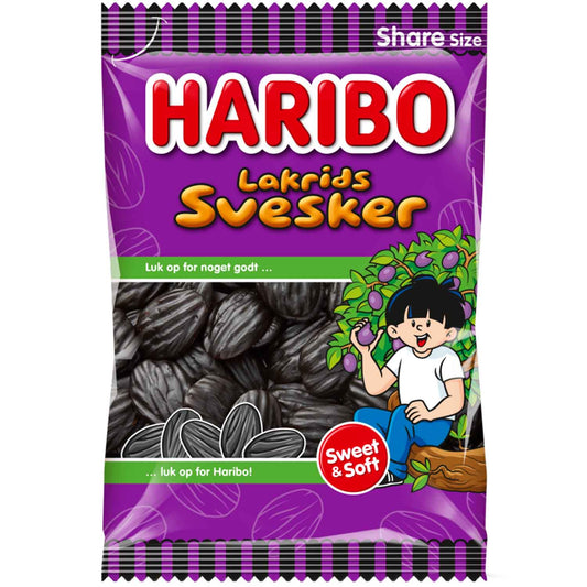 Haribo Lakrids Svesker 375g - Candyshop.ch