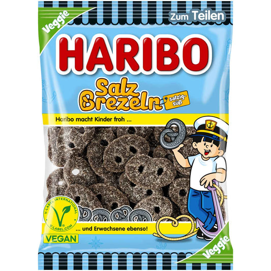 Haribo Salz-Brezeln vegan 175g - Candyshop.ch
