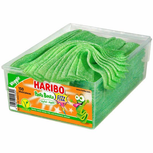 Haribo Pasta Basta Apfel FIZZ vegan 150er - Candyshop.ch