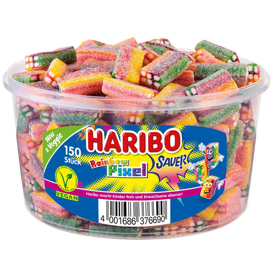 Haribo Rainbow Pixel sauer vegan 150er - Candyshop.ch