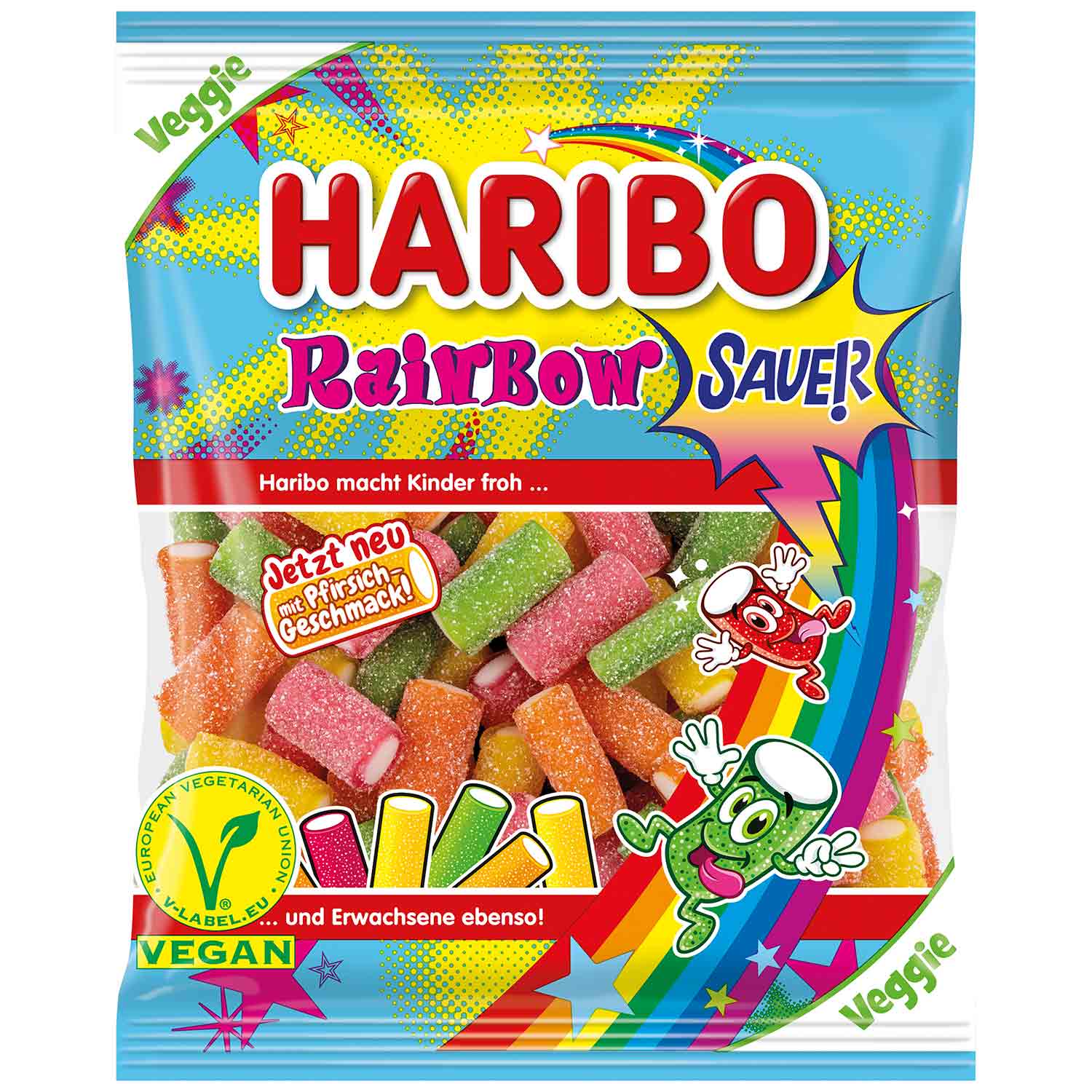 Haribo Rainbow sauer vegan 160g - Candyshop.ch
