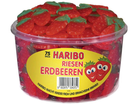 Haribo Riesen Erdbeeren 75er - Candyshop.ch