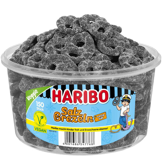 Haribo Salz-Brezeln vegan 150er - Candyshop.ch