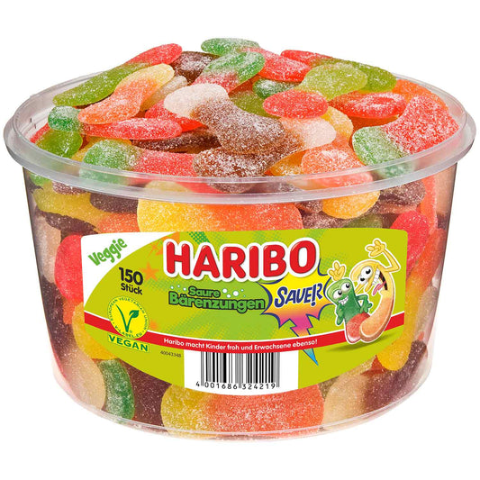 Haribo Saure Bärenzungen vegan 150er - Candyshop.ch