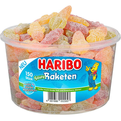 Haribo Saure Raketen 150er Saures Fruchtgummi - Candyshop.ch