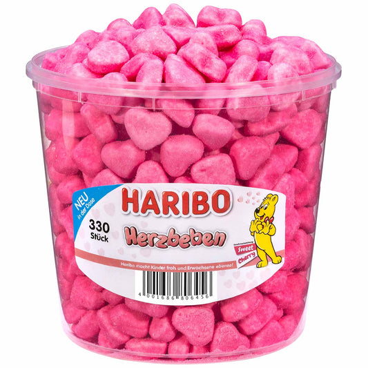 Haribo Herzbeben 330er Schaumzucker mit Kirschgeschmack - Candyshop.ch
