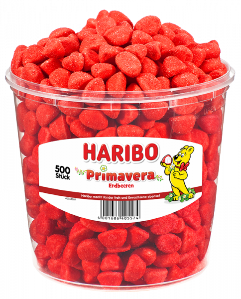 Haribo Primavera Erdbeeren 500 Stück - Candyshop.ch