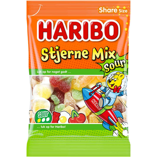 Haribo Stjerne Mix Sour 375g - Candyshop.ch