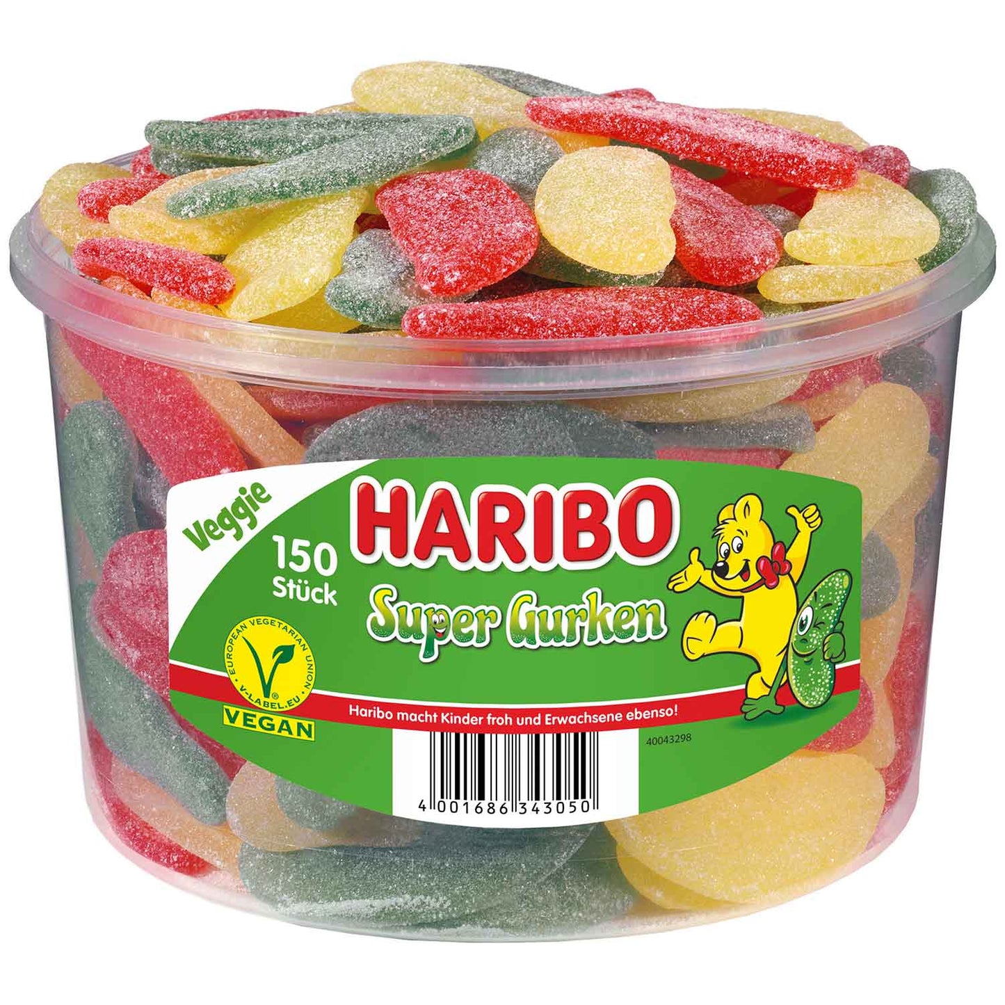 Haribo Super Gurken vegan 150er - Candyshop.ch