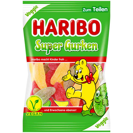 Haribo Super Gurken vegan 175g - Candyshop.ch