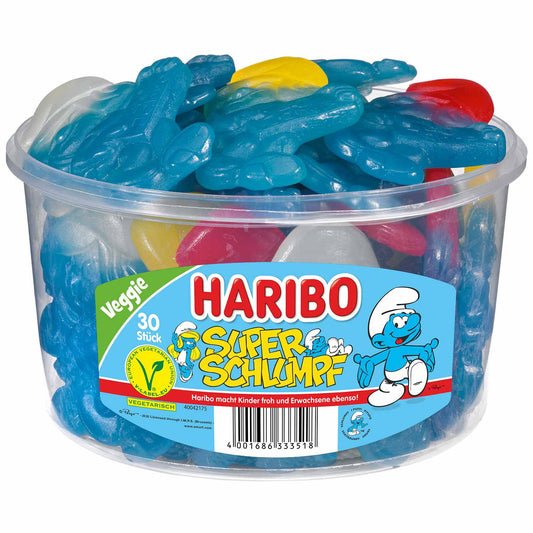 Haribo Super Schlumpf vegetarisch 30er - Candyshop.ch