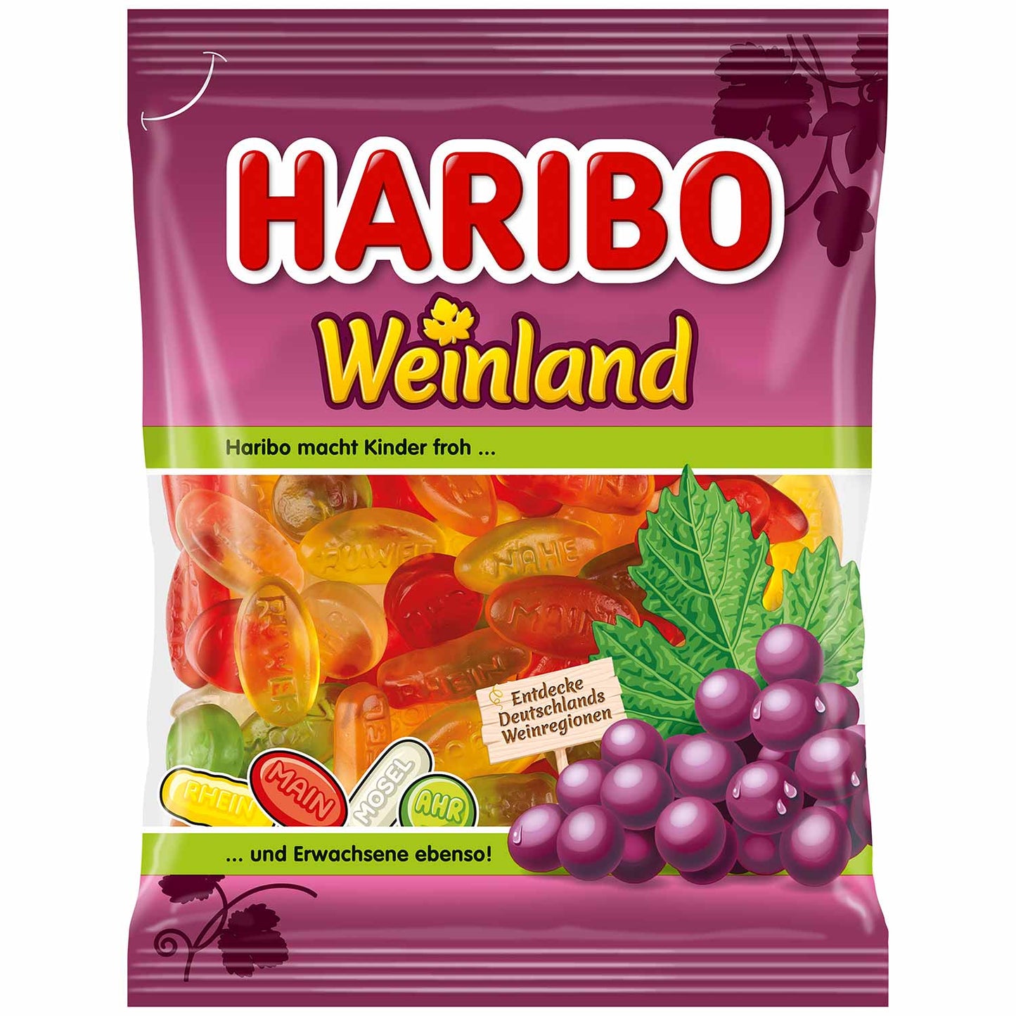 Haribo Weinland 175g Echtes Weingummi - Candyshop.ch