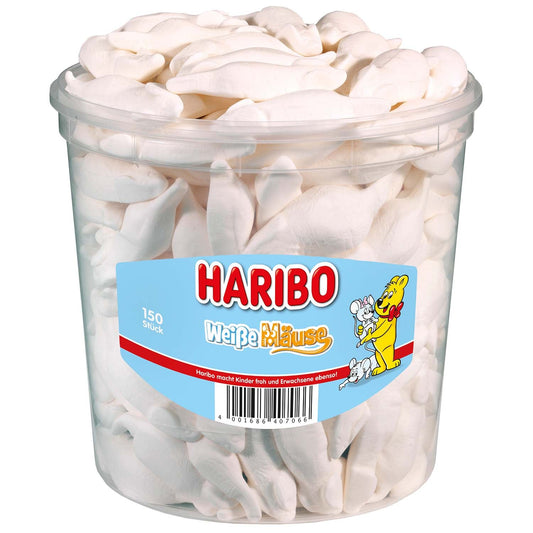 Haribo Weiße Mäuse 150er - Candyshop.ch