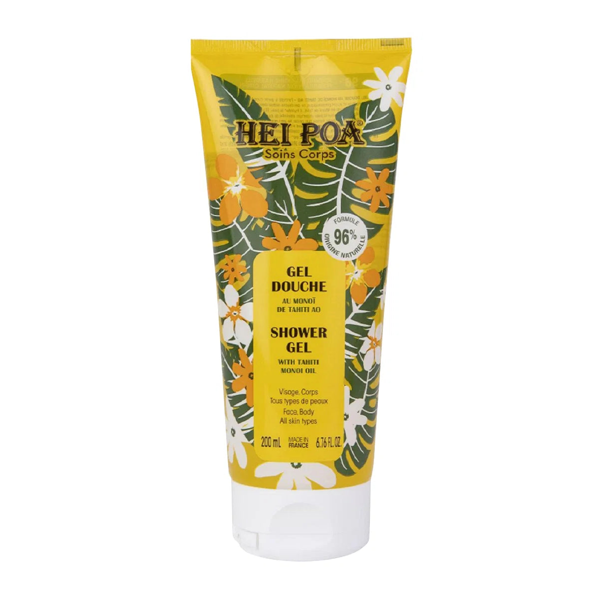 Hei Poa Hei Poa, Monoi De Tahiti, Hydratisierend, Duschgel, Für alle Hauttypen, 200 ml Regular