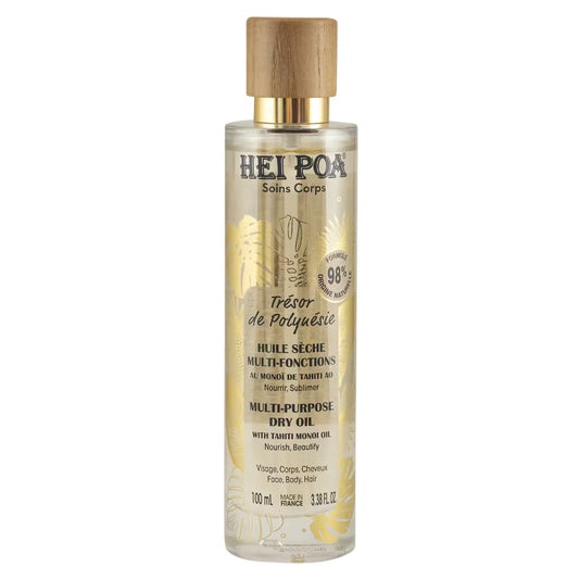 Hei Poa Hei Poa, Tresor De Polynesie, Monoi-Öl, Nährend, Trockenöl für den Körper, 100 ml Regular