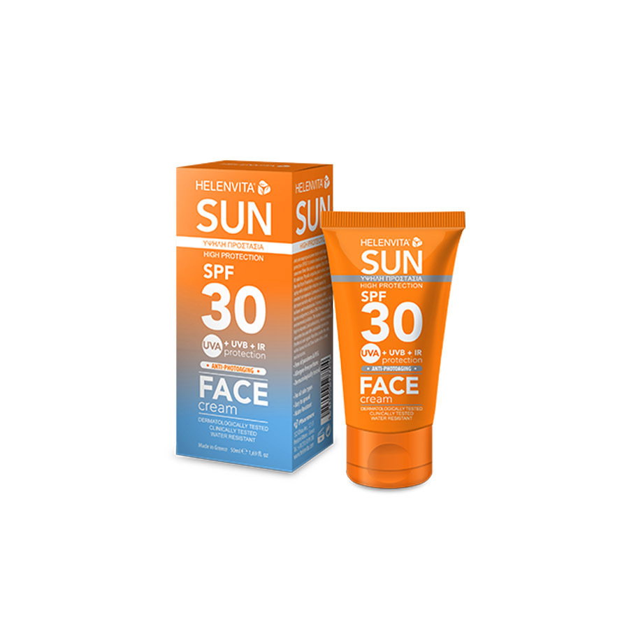 Helenvita Helenvita, Sun, UVA- und UVB-Schutz, Vor Sonneneinstrahlung, Sahne, Für das Gesicht, SPF 30, 50 ml Regular