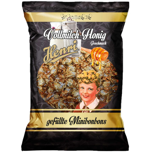 Henri gefüllte Minibonbons Vollmilch Honig 200g - Candyshop.ch