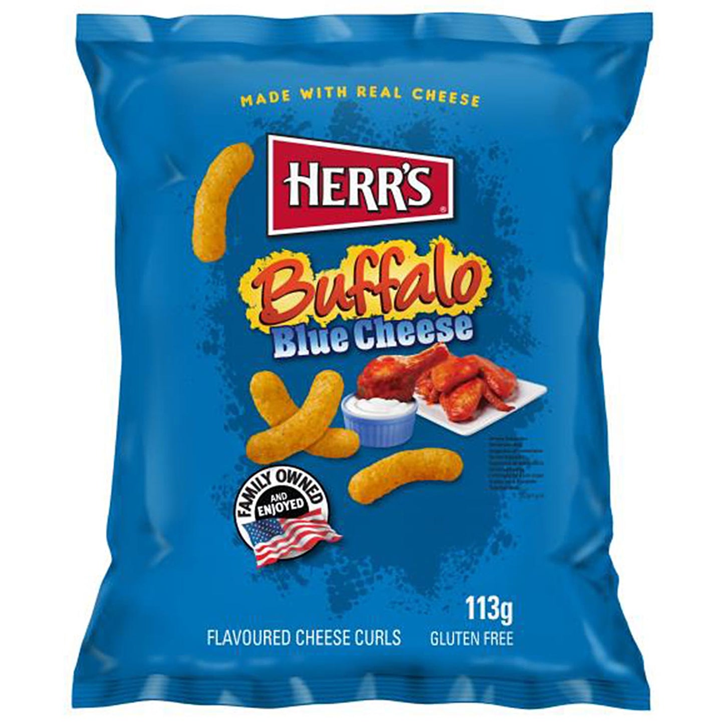 Herr's Buffalo Blue Cheese Curls 113g - Candyshop.ch