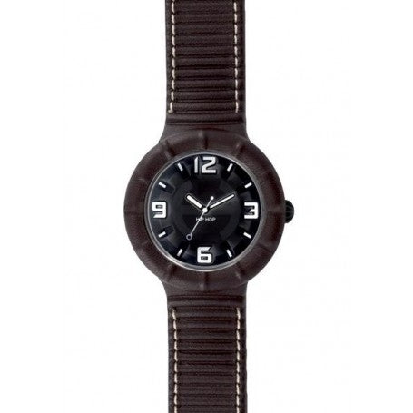 HIP HOP LEATHER HWU0207 Only Time Armbanduhr 42 mm